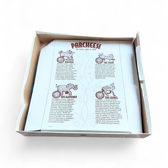 Vintage Parcheesi The Classic Game of India Milton Bradley 2001 Complete - Picture 4 of 7